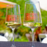 2 glasses of Idaho riesling