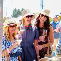 Women drinking idaho Riesling at Savor Idaho