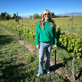 Jill Hawkins at Koenig vineyards