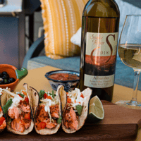 trout-tacos-albarino-wine