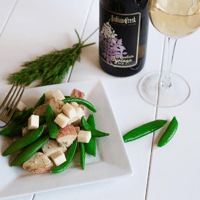 Potato-pea-salad-Indian Creek Mountain-Syringa Gewürztraminer