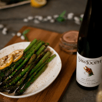 Grilled asparagus-Sawtooth Fly Series-Dry Riesling